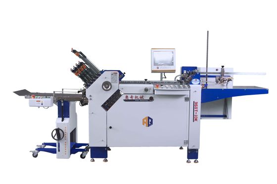 เครื่องพับกระดาษพาณิชย์คุณภาพสูง กระดาษ Tri Fold Machine สําหรับคําแนะนําขนาดเล็ก